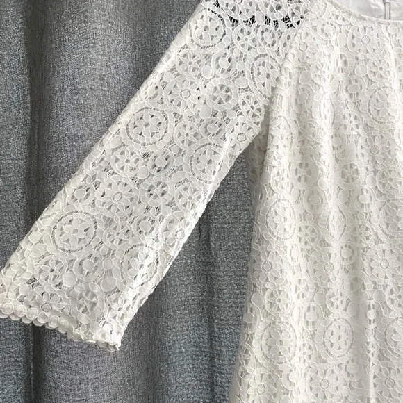 Lilly Pulitzer | Dresses | Lilly Pulitzer White Crochet Sleeved Dress |  Poshmark